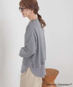 AMERICAN HOLIC Moomin 袖刺繍ニットプルオーバー