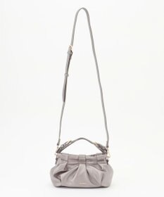 LA BAGAGERIE シープレザー　ギャザーミニマムバッグ