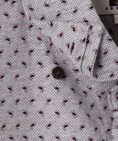 JOSEPH ABBOUD 【綿100％・ストレッチ】コンフォートジャージープリントシャツ