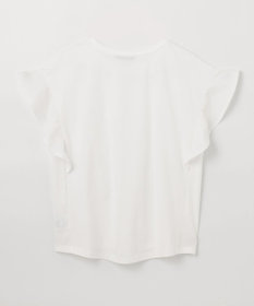 ANY 異素材コンビフリルスリーブプルオーバー