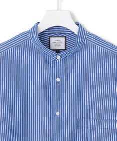 J.PRESS YORK STREET 【UNISEX】ストライプ バンドカラーシャツ