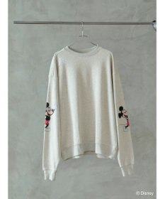 Green Parks ミッキーマウス・クラブ／袖アート裏毛プルオーバーⅡ