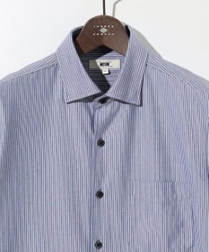 JOSEPH ABBOUD 【キングサイズ・イージーケア・ストレッチ】コンパクトジャージーヘアラインストライプ シャツ