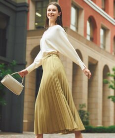 ANY SIS 【UVカット・アンチピリング・洗える】ウーステッドエステル  プリーツスカート