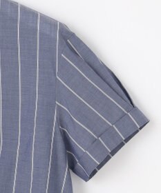 J.PRESS LADIES 【洗える】キュプラローン ストライプ ブラウス