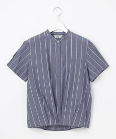 J.PRESS LADIES 【洗える】キュプラローン ストライプ ブラウス