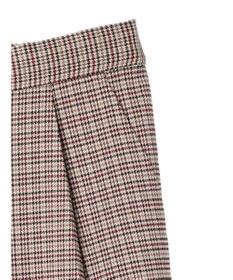 earth music&ecology チェックストレートパンツ