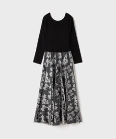 GRACE CONTINENTAL ラメモールニットジャガードワンピース