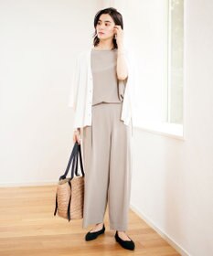 UNFILO ハーフスリーブ畔カーディガン