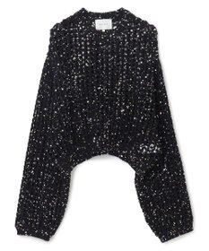 BEIGE， 【洗える】BARQUIER / スパンコールニット