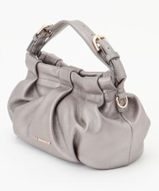 LA BAGAGERIE シープレザー　ギャザーミニマムバッグ