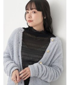 earth music&ecology ジャガードシャーリングシアートップス