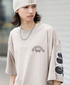 WEGO 【ユニセックス着用ITEM】アクセ付きストレートロゴT（SS）