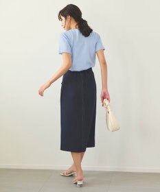 Feroux 【新色追加・洗える】パールポイントフラップ スカート