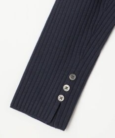 J.PRESS LADIES L 針抜きフライス クルーネック リブ カットソー