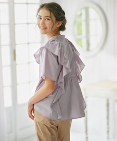 組曲 KIDS 【150-160㎝】パピヨンラッフル ブラウス