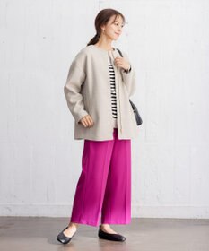 ANY ファイバーウール ノーカラーコート