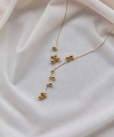 Phoebe 【金属アレルギー対応】マルチwayムービングバブルネックレス/ラリエット　ゴールド