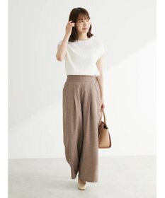 Green Parks ・Ｐｅｔｉｔ　Ｆｌｅｕｒ　フレンチスリーブリブニット