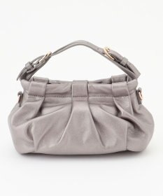 LA BAGAGERIE シープレザー　ギャザーミニマムバッグ