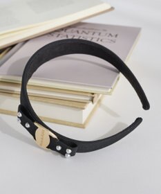 Maison de FLEUR グログランリボンカチューシャ