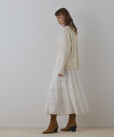 GRACE CONTINENTAL レースティアードスカート