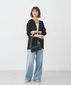 earth music&ecology ワイドフリンジデニムパンツ