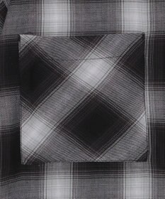 WEGO フードチェックBIGシャツ（S）