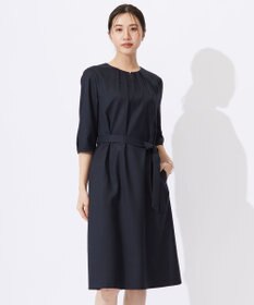 J.PRESS LADIES 【セットアップ対応・洗える・UVケア・速乾】 OXIJEWELストレッチ ワンピース