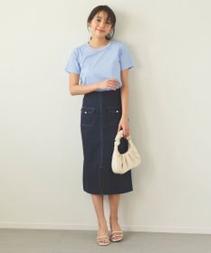 Feroux 【新色追加・洗える】パールポイントフラップ スカート