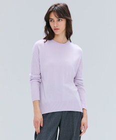 BEIGE， 【洗える】POMPE / ウールカシミヤ配色ラインクルーネックニット