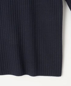 J.PRESS LADIES L 針抜きフライス クルーネック リブ カットソー