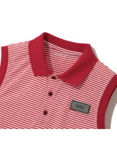 ZERO HALLIBURTON メランジ ボーダー ポロノースリーブ 82836 W4S4b レディースゴルフ