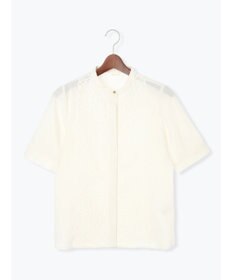 Te chichi 【WEB限定カラーあり】フロントレース5分袖ブラウス