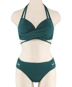 San-ai Resort（三愛水着楽園） 【San-ai Resort×PEACH　JOHNコラボ】【ナイスバディ水着】カシュクールワイヤービキニ　9M・11L　【San-ai Resort（サンアイリゾート）】