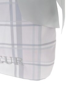 Maison de FLEUR チェックダブルリボントートバッグ