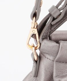 LA BAGAGERIE シープレザー　ギャザーミニマムバッグ