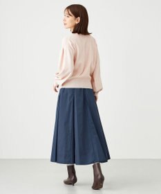 SHARE PARK LADIES ソフトタッチパフスリーブニット