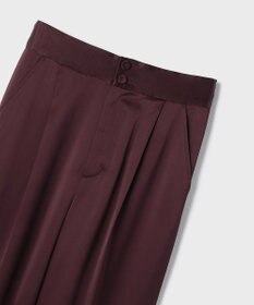 GRACE CONTINENTAL トリアセサテンワイドパンツ
