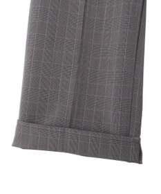 Green Parks きれいシルエットチェックワイドパンツ