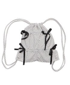 WEGO ドロストリボンギャザーナップサック