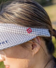 FILA GOLF／marie claire 【marie claire SPORT】ギンガムチェック柄UVクリップサンバイザー