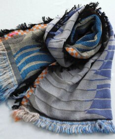 POLS 【ウール混】Breeze モヒカンウールストール