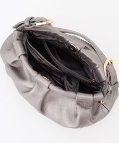 LA BAGAGERIE シープレザー　ギャザーミニマムバッグ