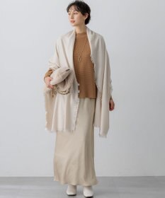 23区 【洗える】テクスチャーサテン ナロー スカート