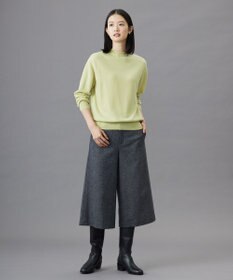 J.PRESS LADIES S 【洗える】CASHMERE BLEND スタンドカラー ニット