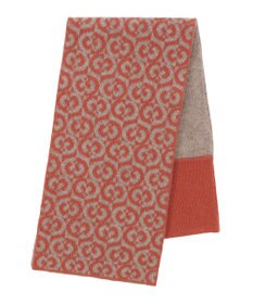 MOONBAT mila schon (ミラ・ショーン) カシミヤ100％ ジャガードプチマフラー リバーシブル