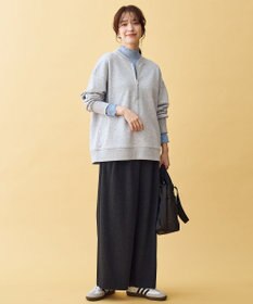 ANY ハーフジップスウェット