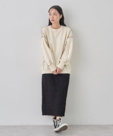 earth music&ecology 配色ルーズチュニック