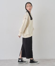 earth music&ecology 配色ルーズチュニック